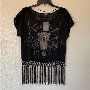 Miss Me Cow Skull Top